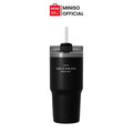 MINISO Dopamine Color Series Double Wall Straw Bottle 490mL-Gold Mountain