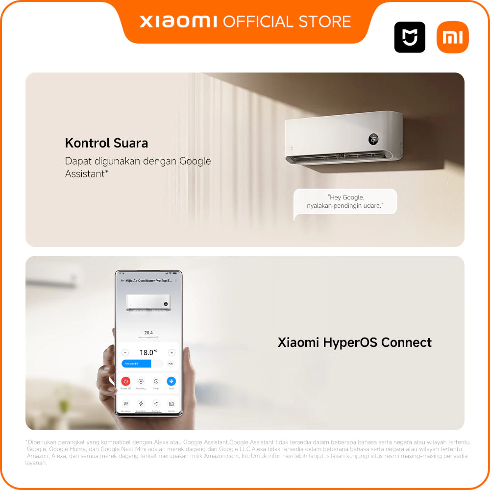 Xiaomi Mijia AC Air Conditioner 1 PK Inverter Pro Eco Bintang 5 -Gold Mountain