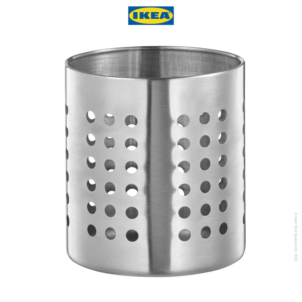 IKEA ORDNING Tempat Sendok / Stand Sendok Bahan Baja 13.5cm-Gold Mountain