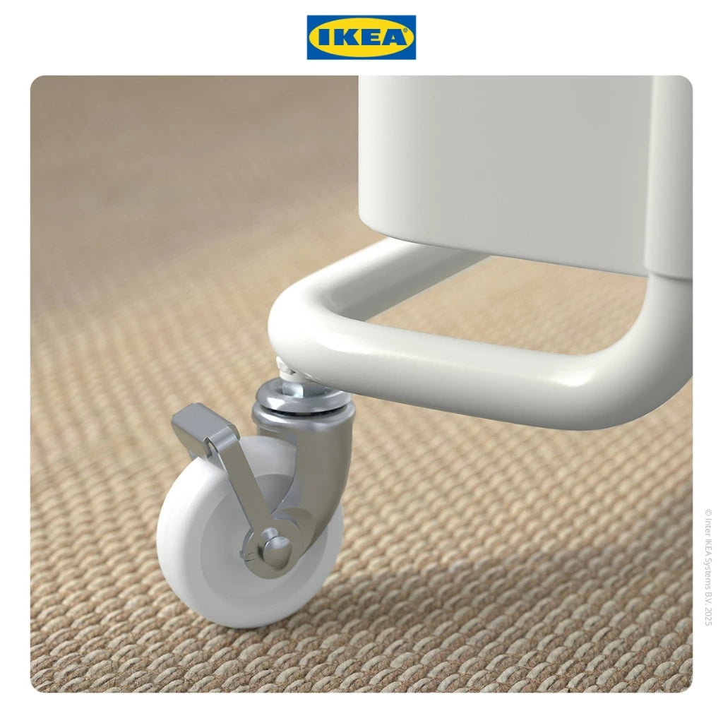 IKEA RASKOG Troli Dapur dengan 3 Rak Serbaguna 28x38x61cm-Gold Mountain