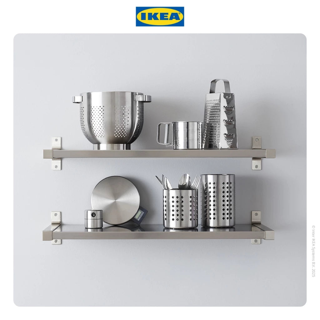 IKEA ORDNING Tempat Sendok / Stand Sendok Bahan Baja 13.5cm-Gold Mountain