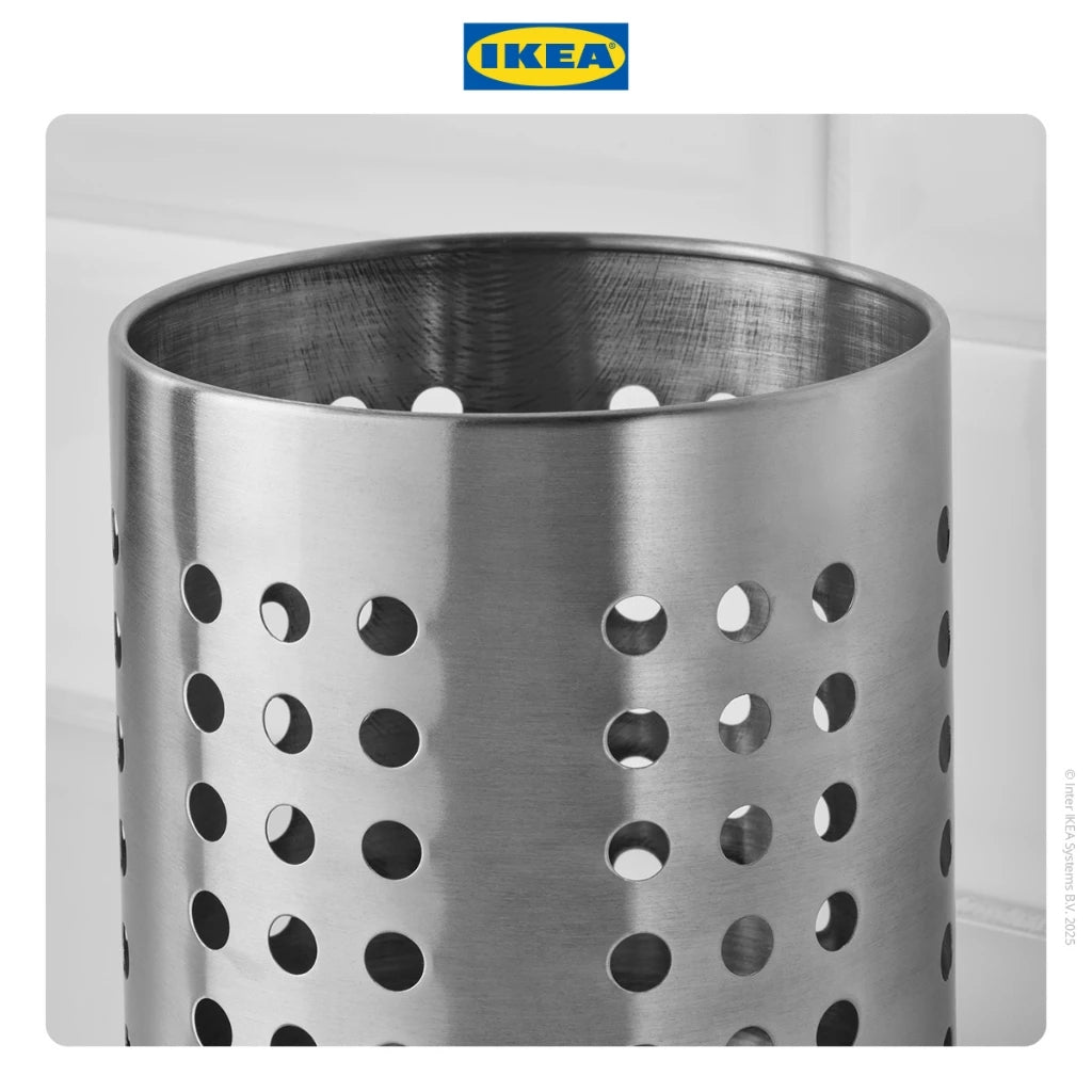IKEA ORDNING Tempat Sendok / Stand Sendok Bahan Baja 13.5cm-Gold Mountain