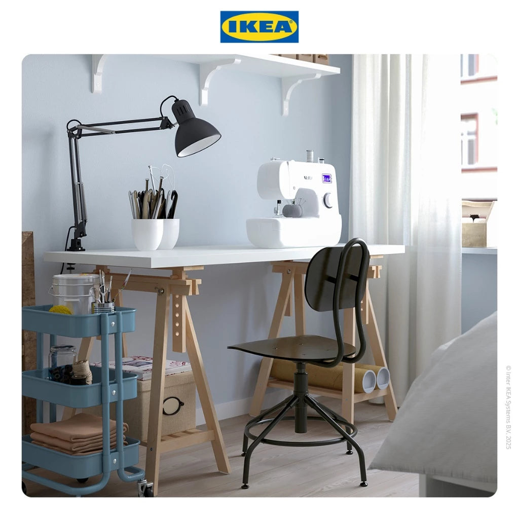 IKEA RASKOG Troli Dapur dengan 3 Rak Serbaguna 28x38x61cm-Gold Mountain