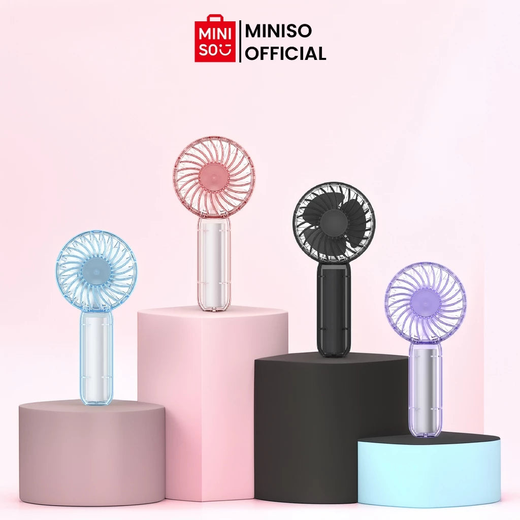 MINISO Handheld Mini Fan Kipas Kecil Elektrik Kipas Tangan Kipas Konser-Gold Mountain