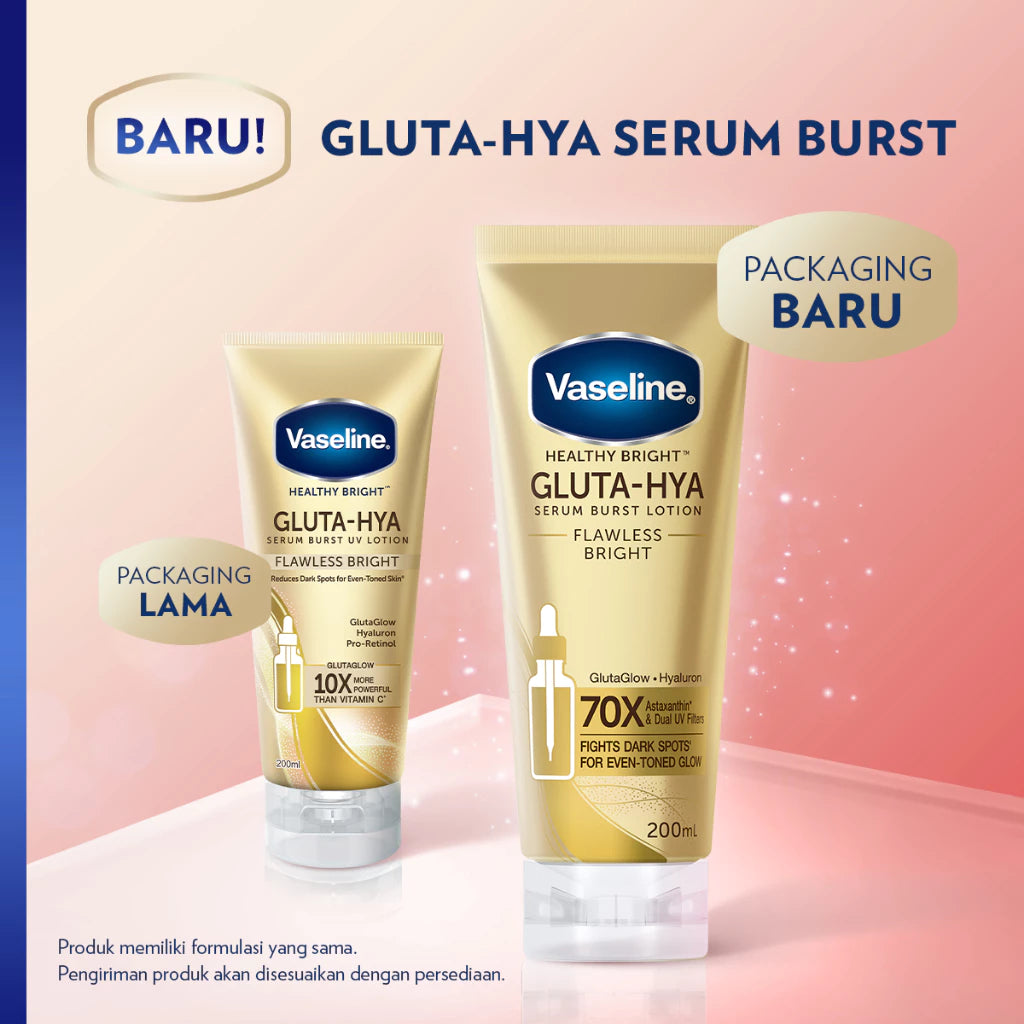 VASELINE Gluta-Hya Body Serum Flawless Bright 200 mL-Gold Mountain