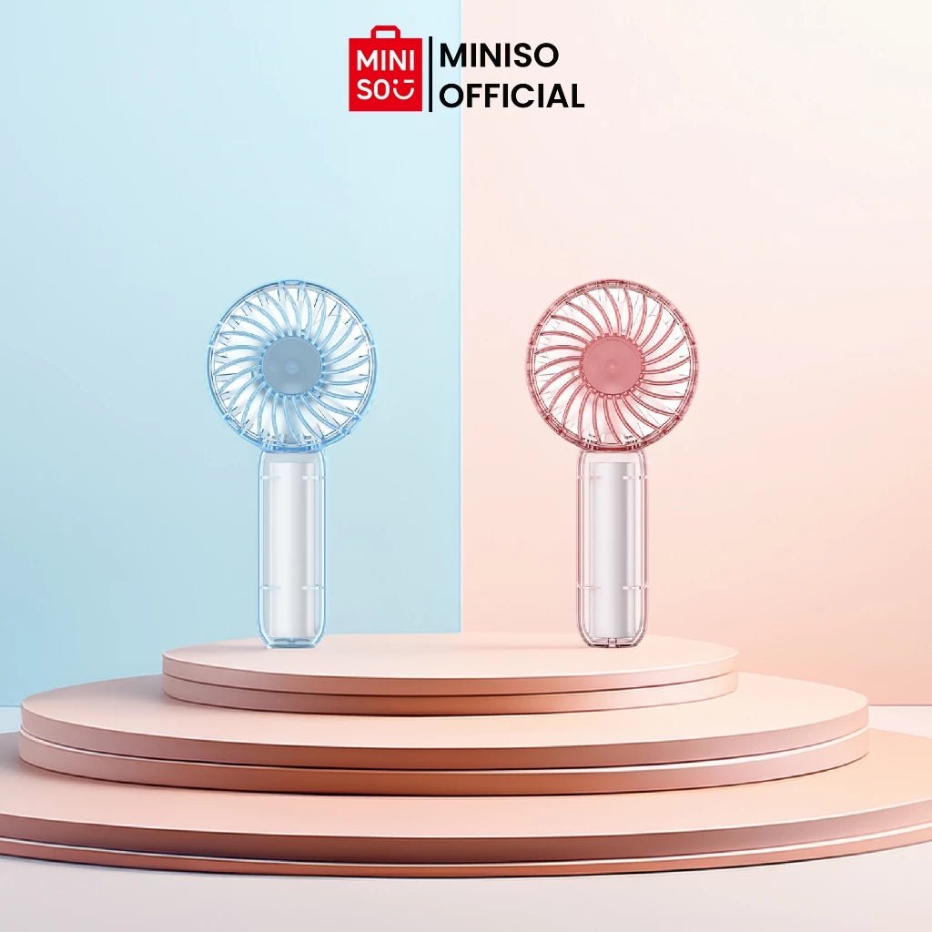 MINISO Handheld Mini Fan Kipas Kecil Elektrik Kipas Tangan Kipas Konser-Gold Mountain