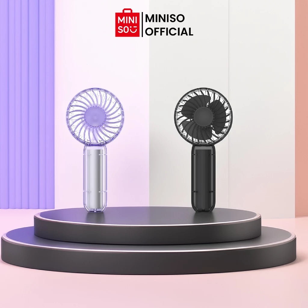 MINISO Handheld Mini Fan Kipas Kecil Elektrik Kipas Tangan Kipas Konser-Gold Mountain