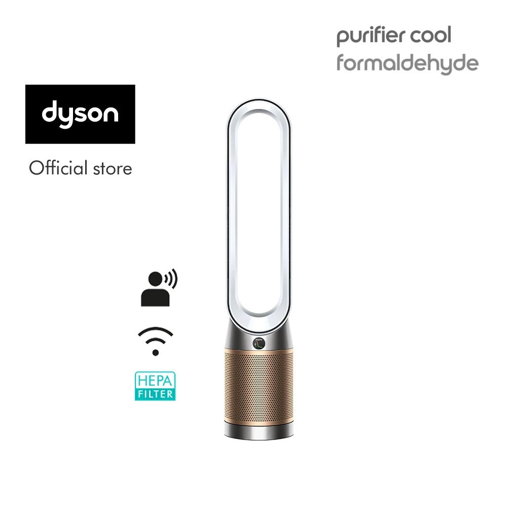 Dyson Purifier Cool ™ Formaldehyde Air Purifier TP09 (White/Gold) - Penjernih Udara-Gold Mountain