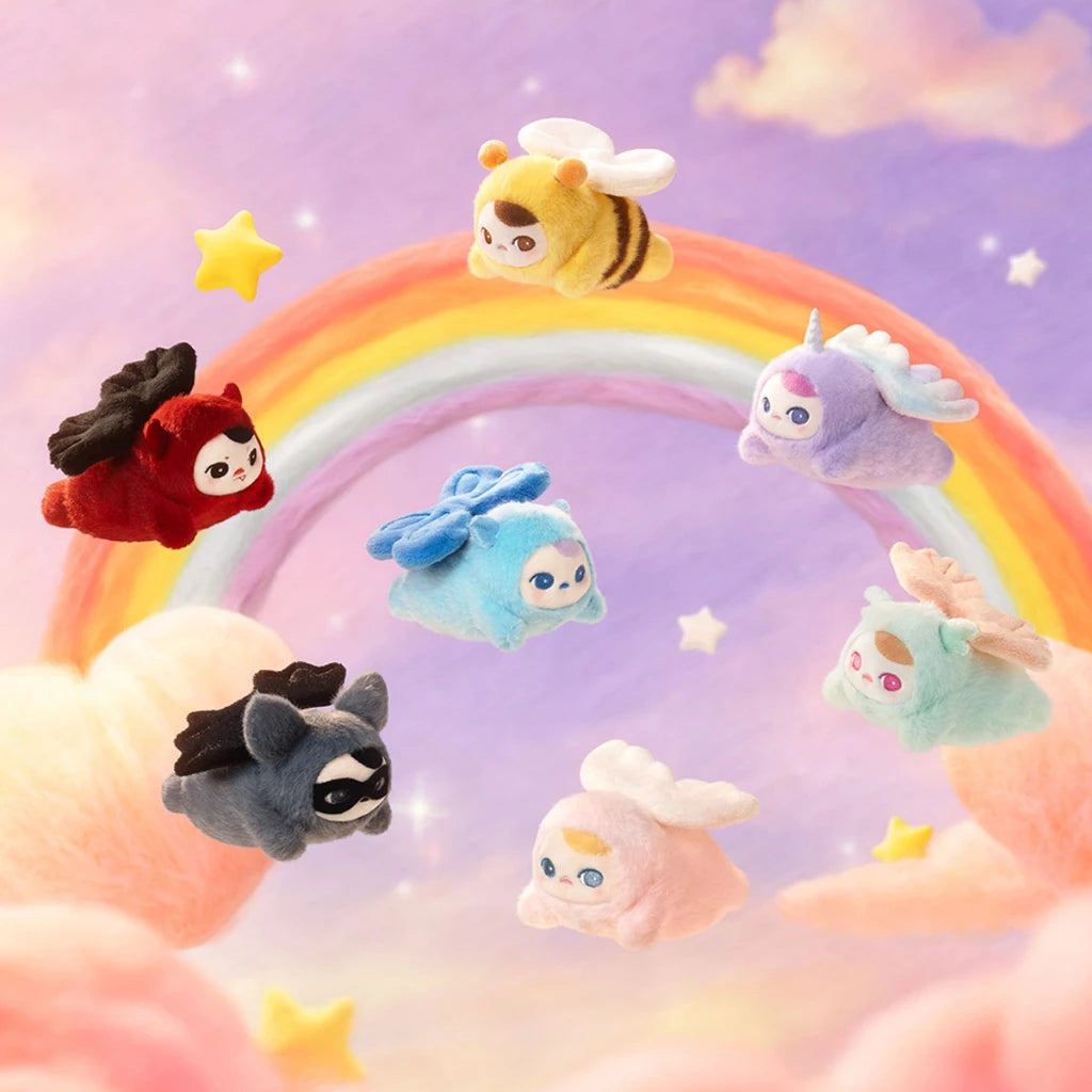 POP MART PUCKY FLYING BABIES SERIES - Plush Pendant Blind Box Action