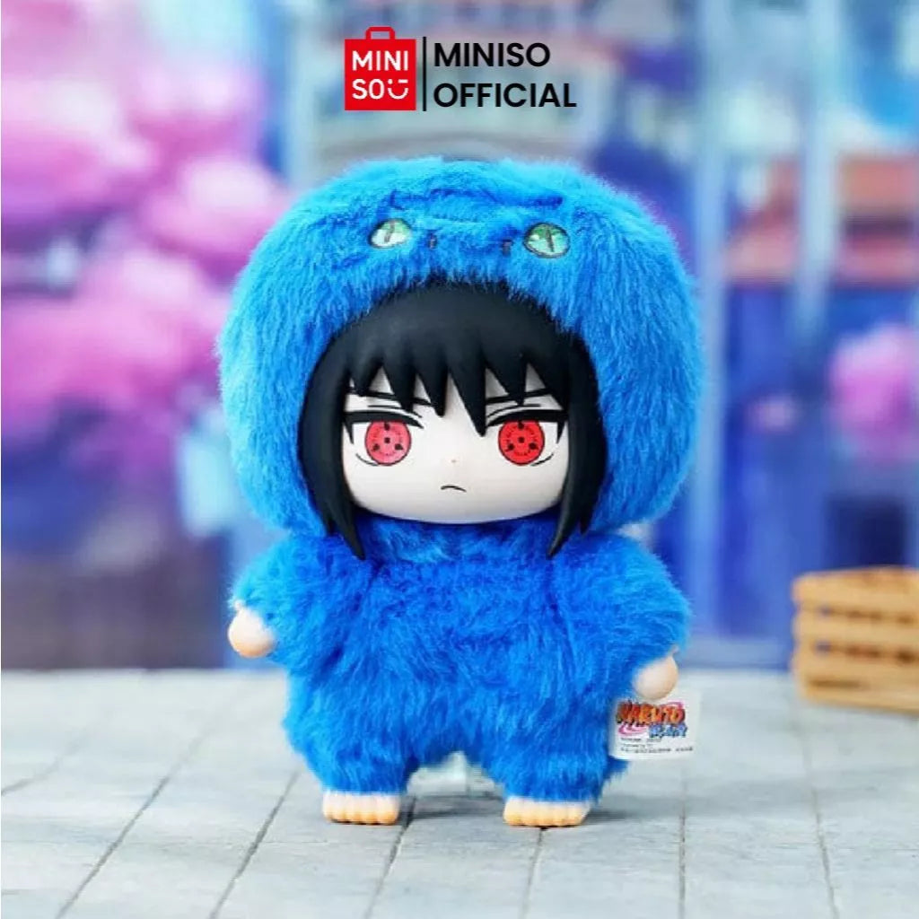 MINISO Naruto Shippuden Cute Beast Party Series Blind Box Keychain Karakter Anime Naruto-Gold Mountain