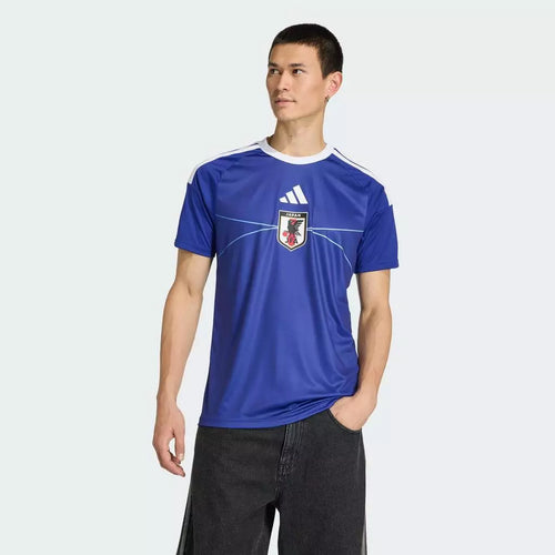 adidas Football Japan 26 Home Fan Jersey Pria Biru-Emas Mountain