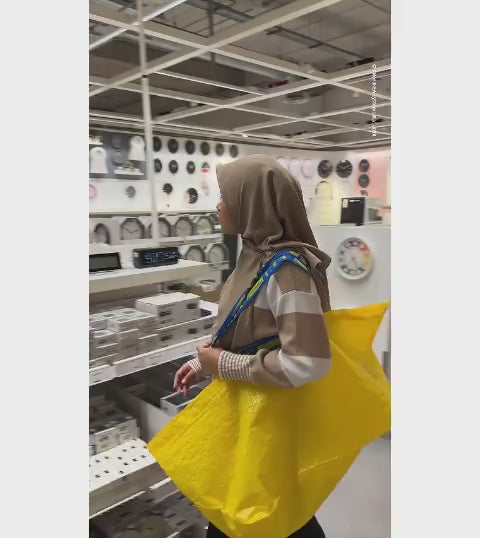IKEA KLOCKIS Jam Multifungsi Disertai dengan Alarm dan Termometer-Gold Mountain