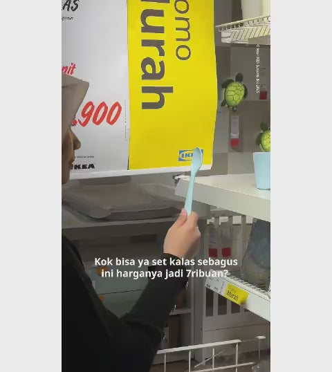 IKEA KALAS Alat Makan Bayi Serbaguna Warna-Warni Set Isi 18pcs-Gold Mountain