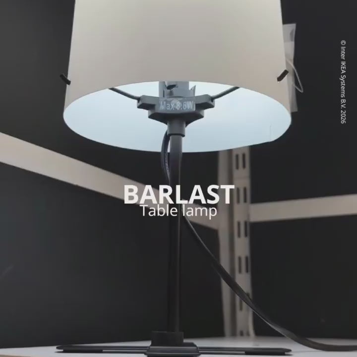 IKEA BARLAST Lampu Meja / Lampu Baca Minimalis Putih 31cm-Gold Mountain