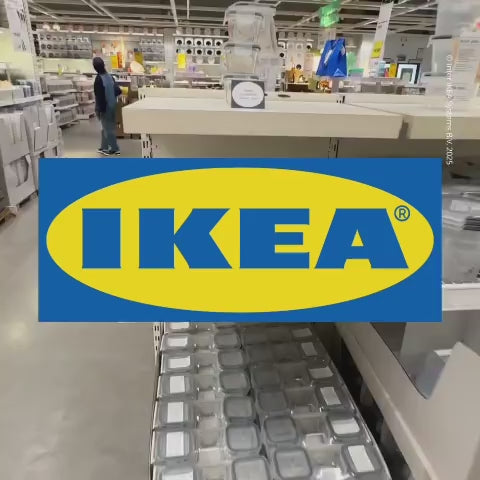 IKEA 365+ Tempat Makanan 180mL Dengan Tutup Kaca Set Isi 3pcs-Gold Mountain