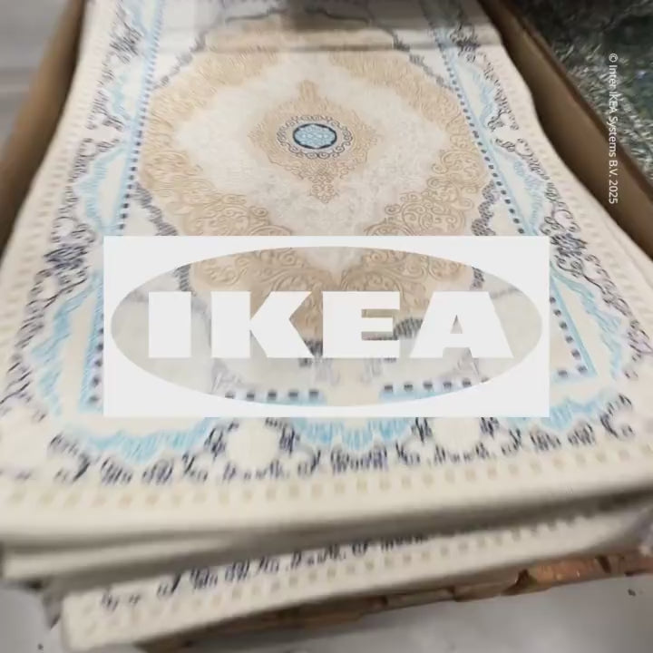 IKEA SHUFU Karpet Kecil Minimalis Biru 75x115cm-Gold Mountain