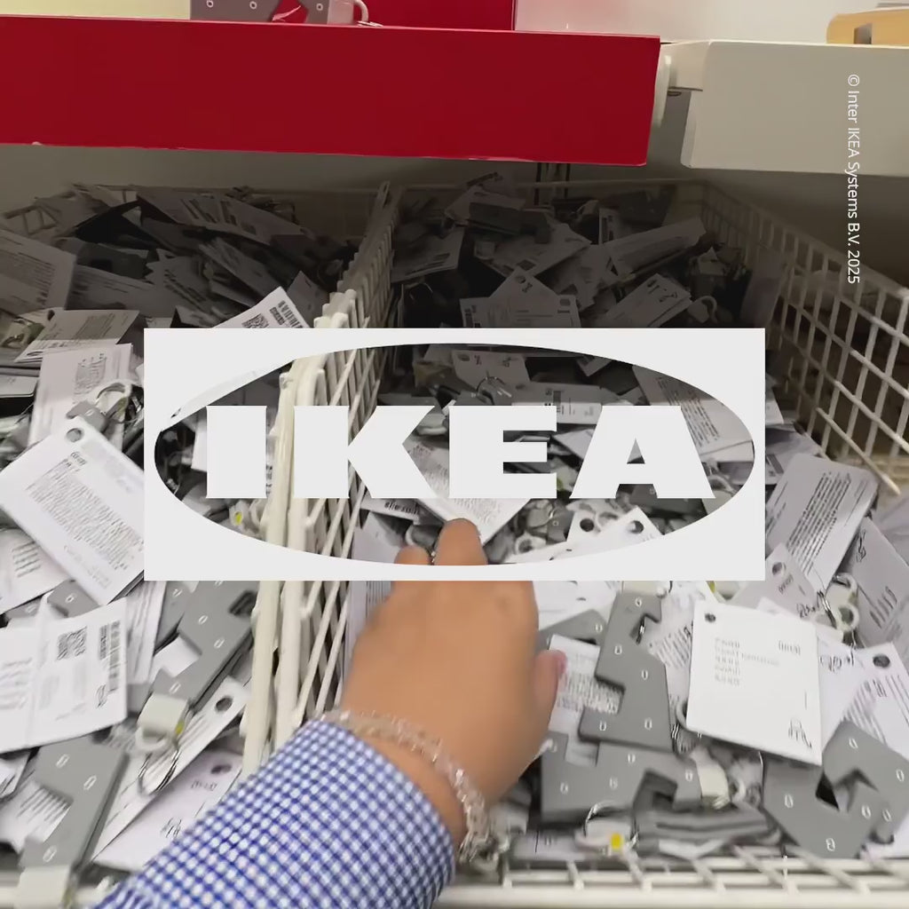 IKEA YUPPIENALLE Gantungan Kunci Lipat Phone Holder Stand Plastik-Gold Mountain