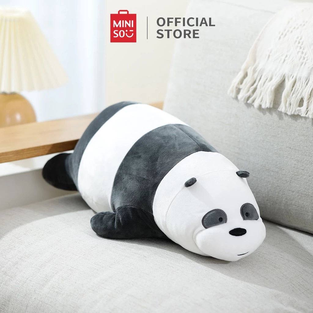 MINISO Boneka Tidur We Bare Bears Boneka Lucu Anak Mainan Tidur 54cm Bear-Gold Mountain