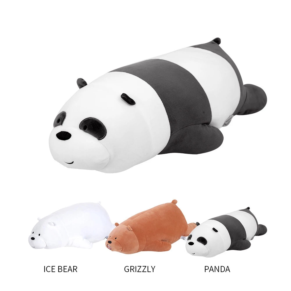MINISO Boneka Tidur We Bare Bears Boneka Lucu Anak Mainan Tidur 54cm Bear-Gold Mountain