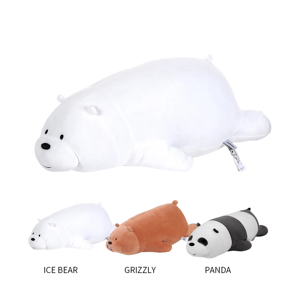 MINISO Boneka Tidur We Bare Bears Boneka Lucu Anak Mainan Tidur 54cm Bear-Gold Mountain