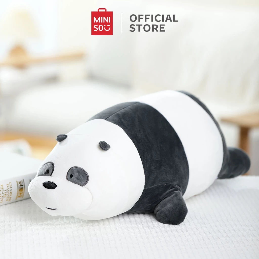 MINISO Boneka Tidur We Bare Bears Boneka Lucu Anak Mainan Tidur 54cm Bear-Gold Mountain