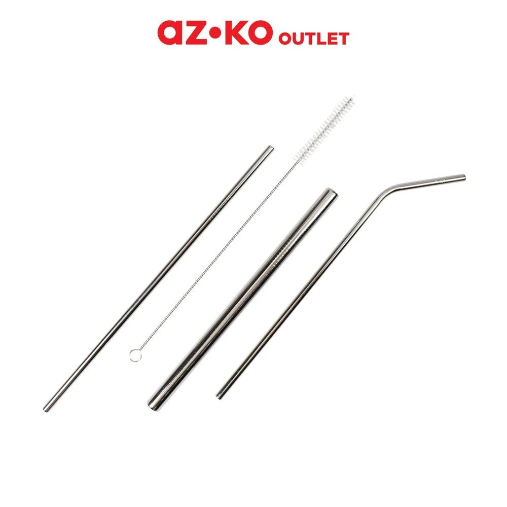 Delicia Set 3 Pcs Sedotan Stainless Steel-Gold Mountain
