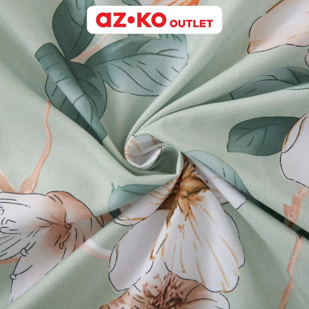 Sleeplite 180X200 Set 5 Pcs Seprai King Microfiber Flower Aya Sprei Motif Seprai Aesthetic Seprei Sheet Set Bed -Gold Mountain