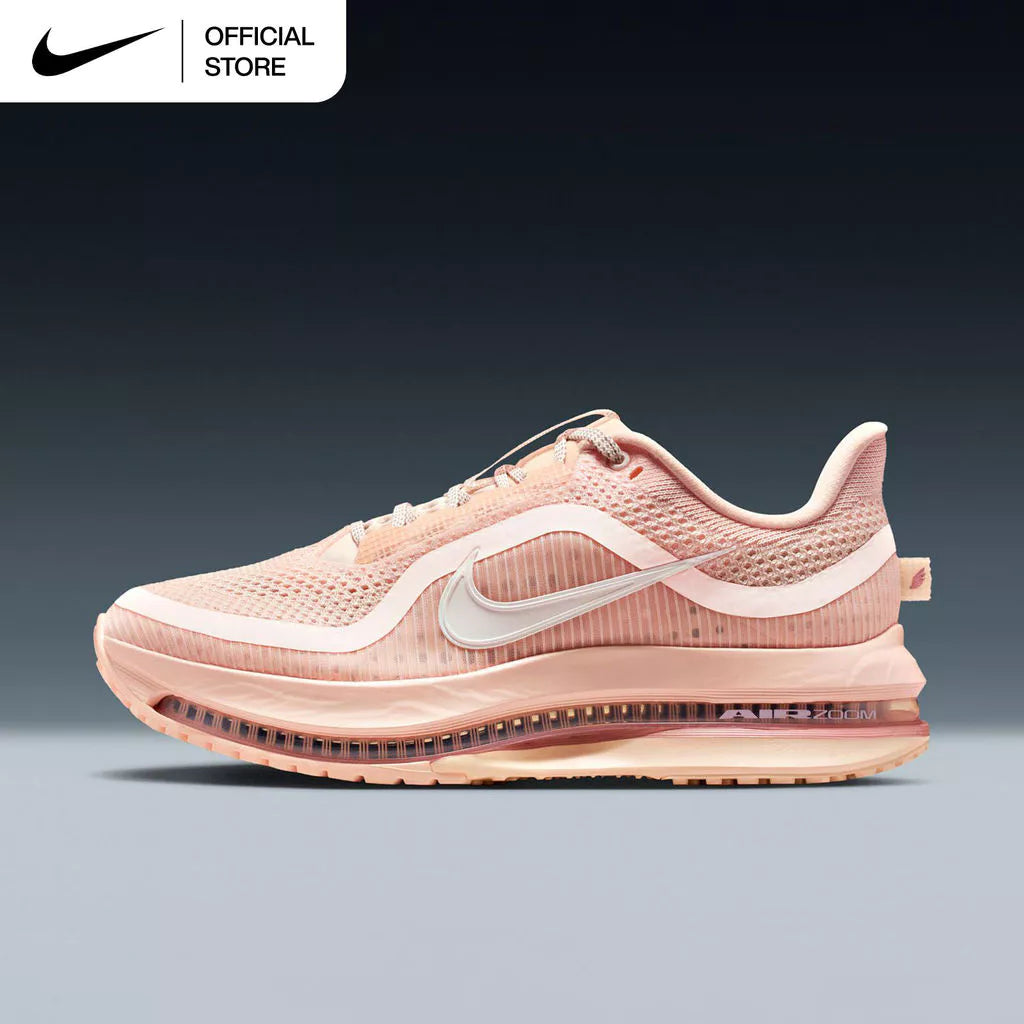 Nike Sepatu Lari Jalan Raya Premium Pegasus Wanita-Gold Mountain