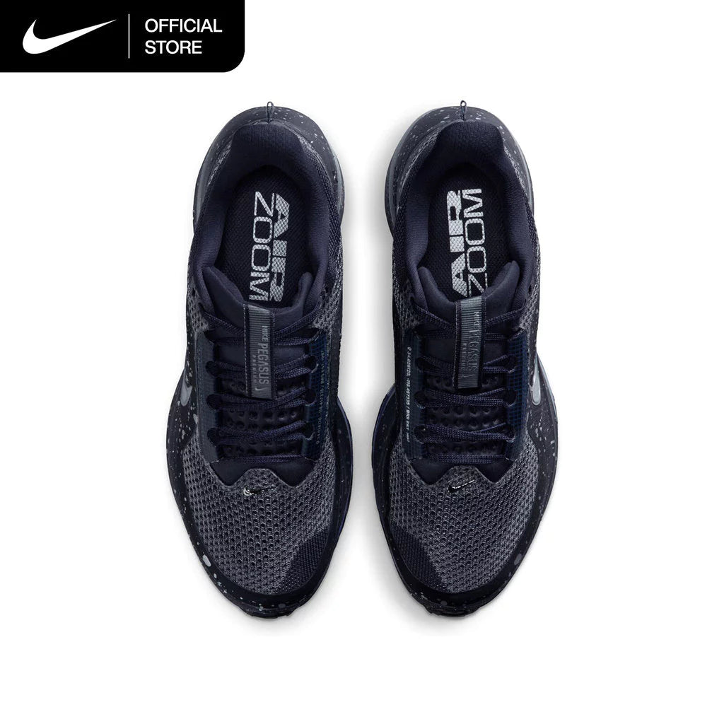 Nike Sepatu Lari Jalan Raya Premium Pegasus Wanita-Gold Mountain