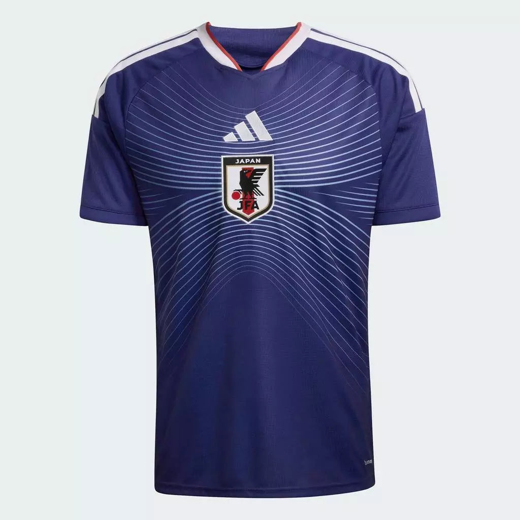 adidas Sepak Bola Jepang 26 Jersey Kandang Pria Biru-Emas Gunung
