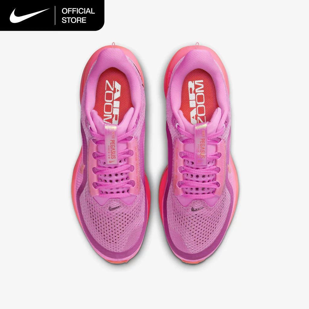 Nike Sepatu Lari Jalan Raya Premium Pegasus Wanita-Gold Mountain