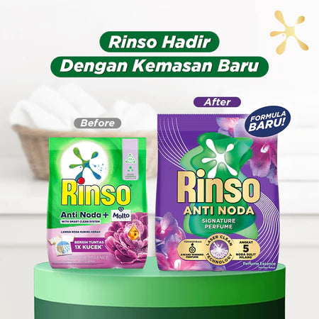 Rinso Baru Detergen Cair Varian Royal Gold 700g-Gold Mountain