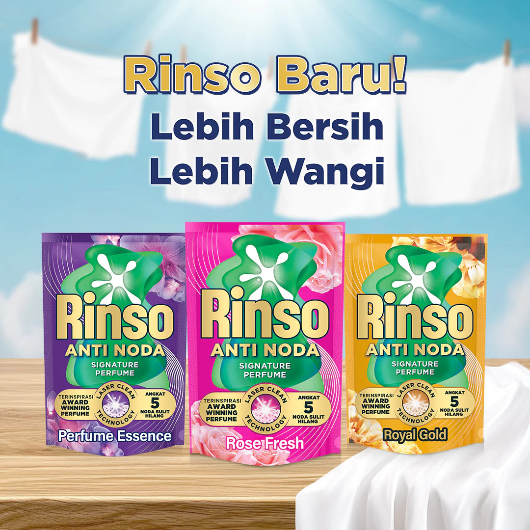 Rinso Baru Detergen Cair Varian Royal Gold 700g-Gold Mountain