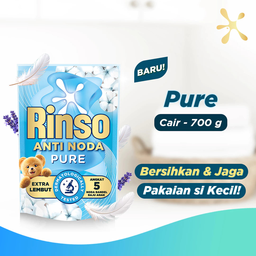 Rinso Baru Detergen Cair Varian Royal Gold 700g-Gold Mountain
