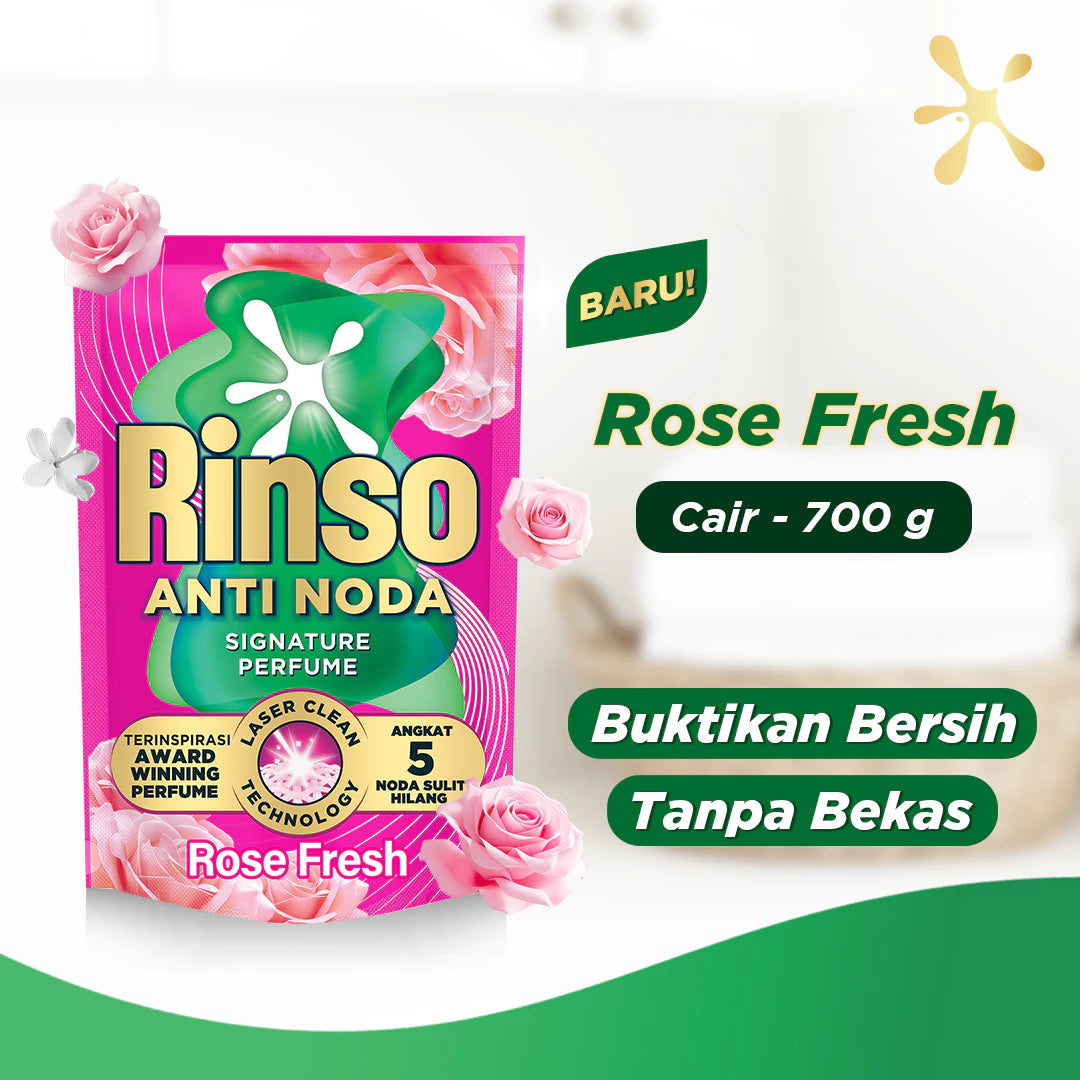 Rinso Baru Detergen Cair Varian Royal Gold 700g-Gold Mountain