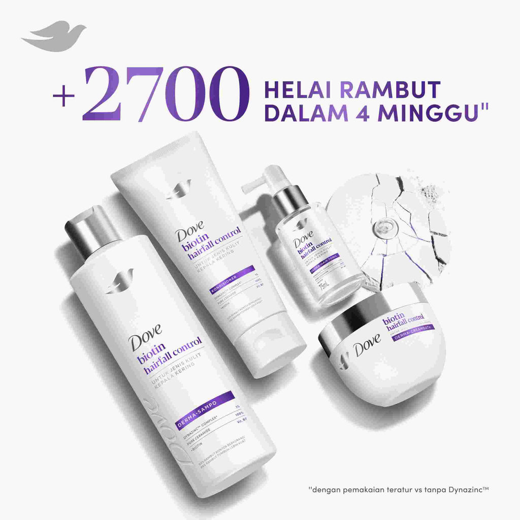 Dove Sampo Pengontrol Rambut Rontok Biotin - Gold Mountain
