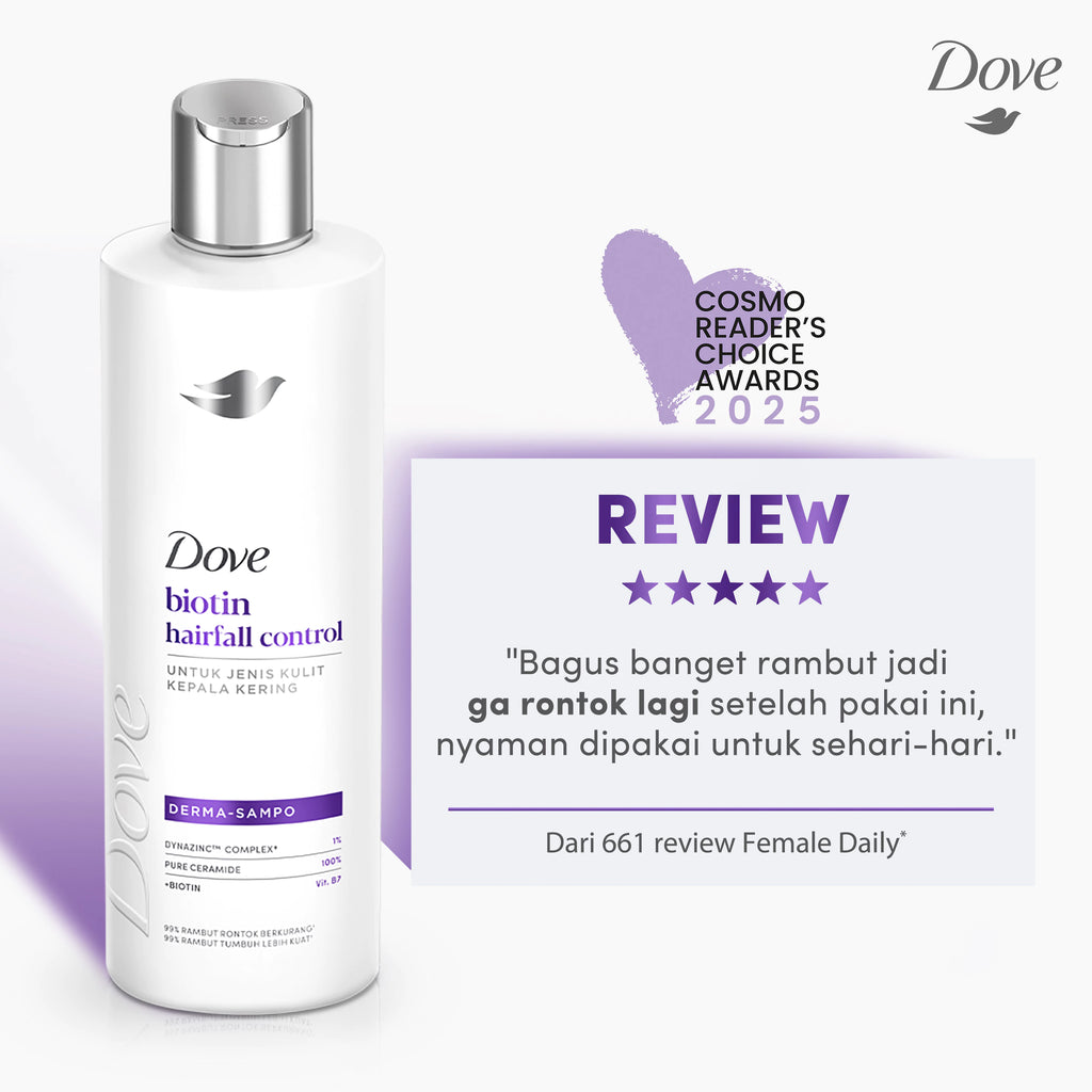 Dove Sampo Pengontrol Rambut Rontok Biotin - Gold Mountain